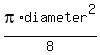 pi%2Adiameter%5E2%2F8