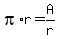 pi%2Ar=A%2Fr