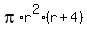 pi%2Ar%5E2%2A%28r%2B4%29