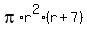 pi%2Ar%5E2%2A%28r%2B7%29