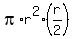 pi%2Ar%5E2%2A%28r%2F2%29
