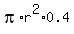 pi%2Ar%5E2%2A0.4