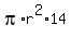 pi%2Ar%5E2%2A14