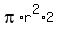pi%2Ar%5E2%2A2