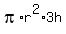 pi%2Ar%5E2%2A3h