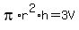 pi%2Ar%5E2%2Ah=3V