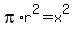 pi%2Ar%5E2=x%5E2