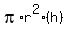 pi%2Ar%5E2+%28h%29