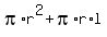 pi%2Ar%5E2+%2B+pi%2Ar%2Al