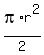 pi%2Ar%5E2+%2F+2