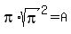 pi%2Asqrt%28pi%29%5E2=A