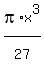 pi%2Ax%5E3%2F27%5E%22%22%29