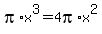 pi%2Ax%5E3=4pi%2Ax%5E2