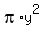 pi%2Ay%5E2