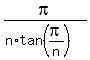 pi%2F%28n%2Atan%28pi%2Fn%29%29