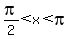 pi%2F2%3Cx%3Cpi