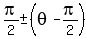 pi%2F2+%2B-+%28theta-pi%2F2%29
