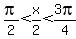 pi%2F2+%3C+x%2F2+%3C+3pi%2F4