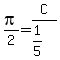 pi%2F2+=C%2F%281%2F5%29