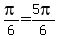 pi%2F6=5pi%2F6