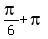 pi%2F6+%2B+pi