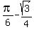 pi%2F6-sqrt%283%29%2F4