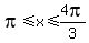 pi%3C=x%3C=4pi%2F3