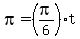 pi=%28pi%2F6%29t