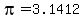 pi=3.1412
