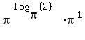 pi%5E%28log%28pi%2C%282%29%29%29%2Api%5E1