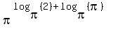pi%5E%28log%28pi%2C%282%29%29%2Blog%28pi%2C%28pi%29%29%29
