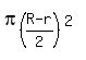 pi+%28%22R-r%22%2F2%29%5E%282%29+