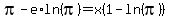 \"pi+-+e%2Aln%28pi%29+=+x%281-ln%28pi%29%29\"