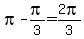 pi+-+pi%2F3+=+2pi%2F3