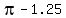 pi-1.25