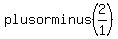 plus+or+minus+%282%2F1%29