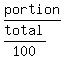 portion%2F%28total%2F100%29