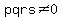 pqrs%3C%3E0