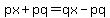 px%2Bpq=qx-pq