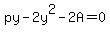 py-2y%5E2-2A=0