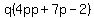 q%284pp%2B7p-2%29