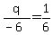 q%2F%28-6%29=1%2F6