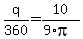 q%2F360+=+10%2F%289%2Api%29