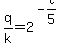 q%2Fk+=+2%5E%28-t%2F5%29