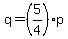 q=%285%2F4%29p+