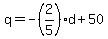 q=-%282%2F5%29d%2B50