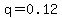 q=0.12