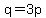 q=3p