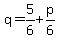 q=5%2F6%2Bp%2F6