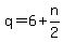 q=6%2Bn%2F2